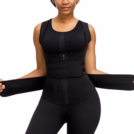2022 Wholesale New Product Neoprene Zipper Plus Size Trainer Women Body Shaper