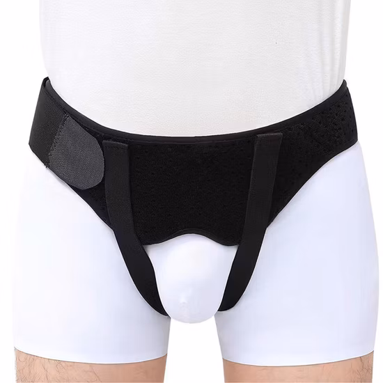 Leistenbruch-Unterstützung, Kompressionspolster, Schmerzlinderung, Halsbandage, Nabelschnur, medizinischer Leistenbruchgürtel für Männer und Frauen