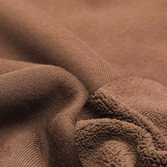 Hochwertiger, schlichter, unbedruckter Unisex-Fleece-Kapuzenpullover aus French-Terry-Baumwolle für Herren in Übergröße